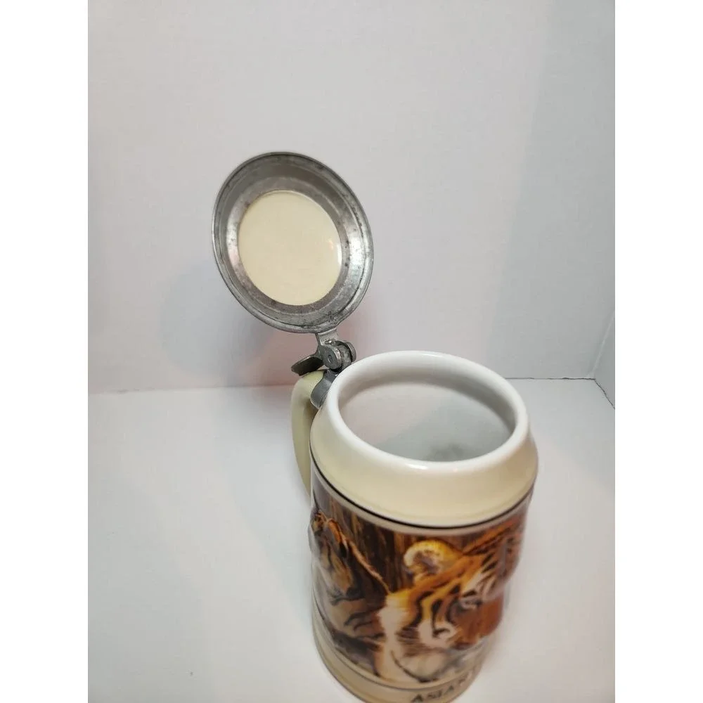 Budweiser Endangered Species Stein-Asian Tiger ~ Vintage 1989